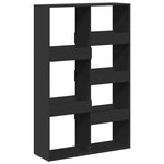 Fekete szerelt fa térelválasztó 100 x 33 x 155,5 cm 6