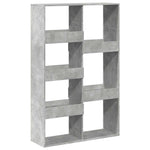 Betonszürke szerelt fa térelválasztó 100 x 33 x 155,5 cm 2