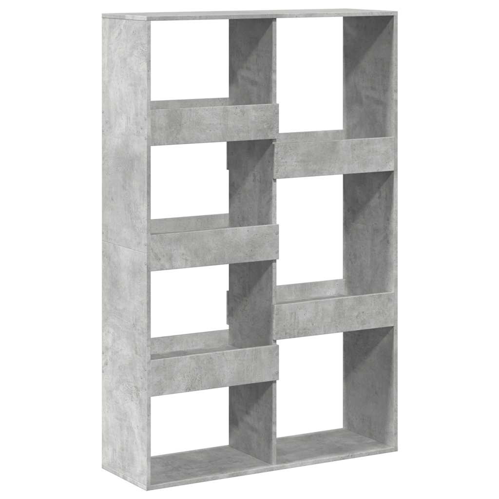 Betonszürke szerelt fa térelválasztó 100 x 33 x 155,5 cm 2
