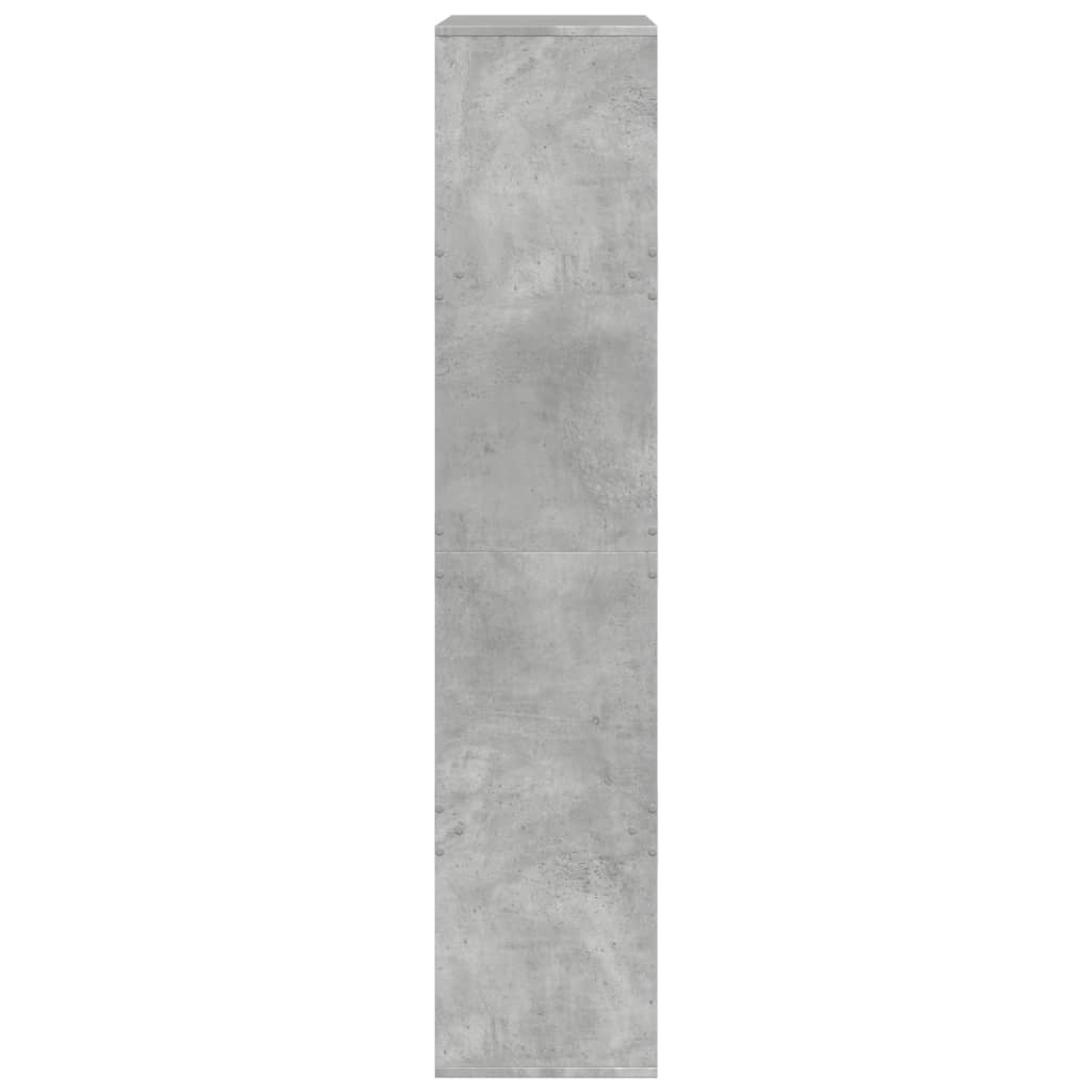 Betonszürke szerelt fa térelválasztó 100 x 33 x 155,5 cm 5