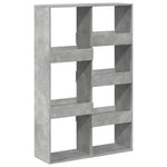 Betonszürke szerelt fa térelválasztó 100 x 33 x 155,5 cm 6