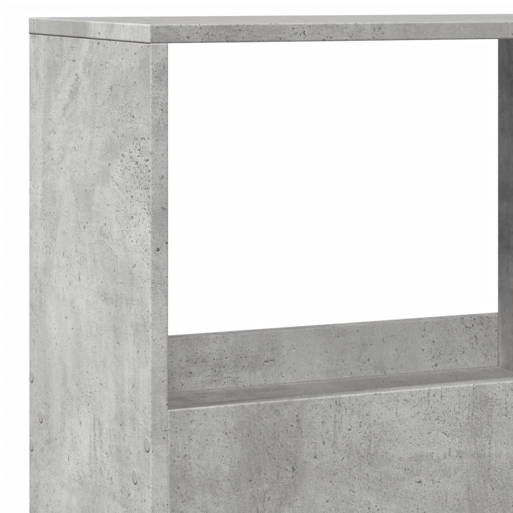 Betonszürke szerelt fa térelválasztó 100 x 33 x 155,5 cm 7