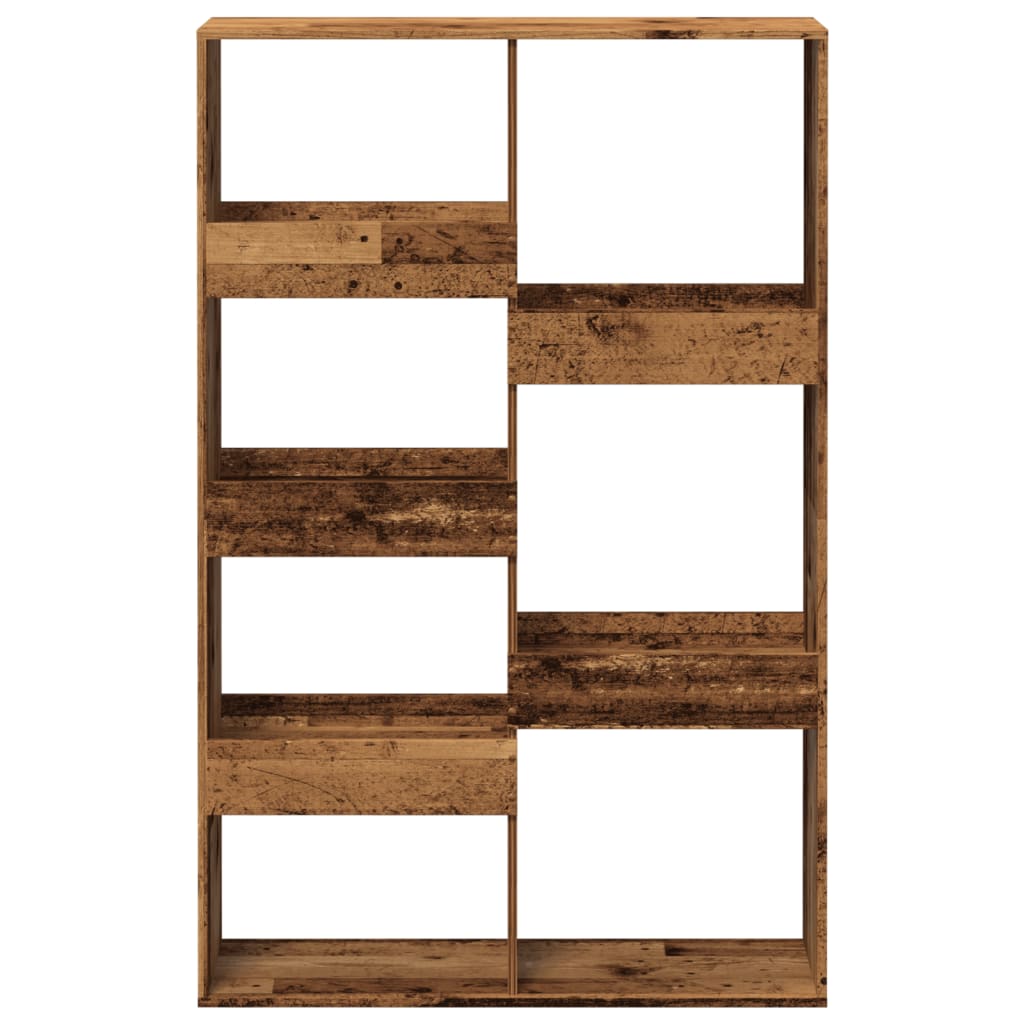 Antik fa színű szerelt fa térelválasztó 100 x 33 x 155,5 cm 4