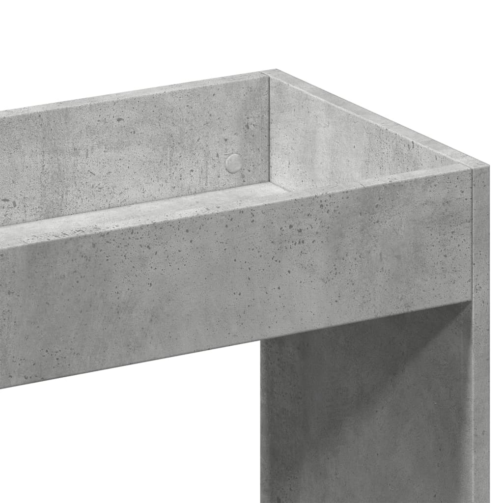Betonszürke szerelt fa magasszekrény 92 x 33 x 180 cm 9