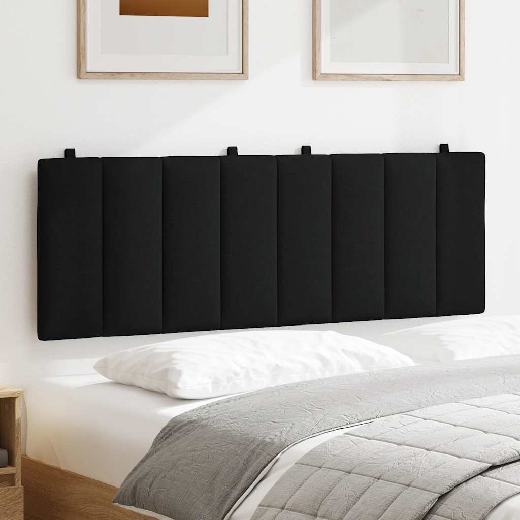 Fekete szövet fejtámla párna Hanko 140 cm 3