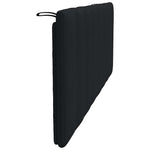 Fekete szövet fejtámla párna Hanko 140 cm 5