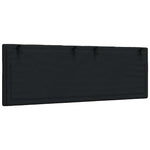 Fekete szövet fejtámla párna Hanko 140 cm 6