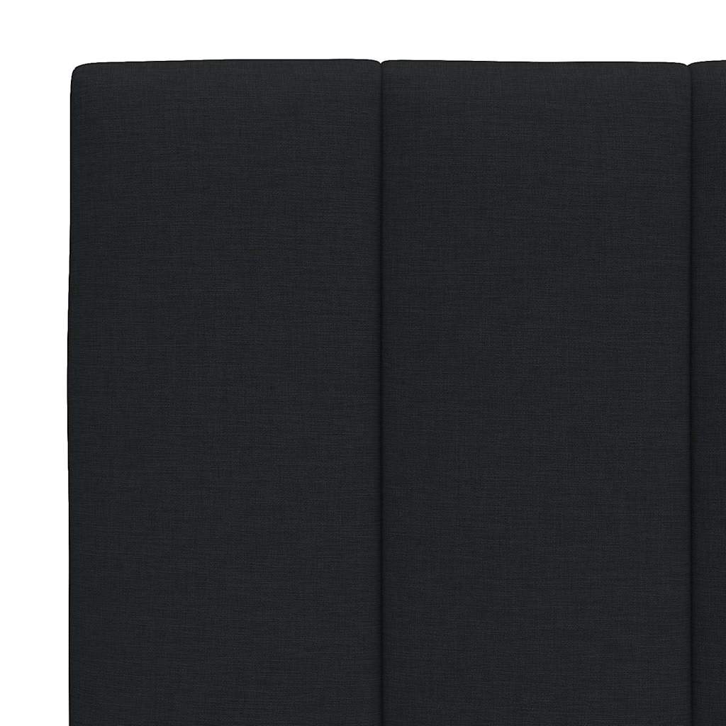 Fekete szövet fejtámla párna Hanko 140 cm 7