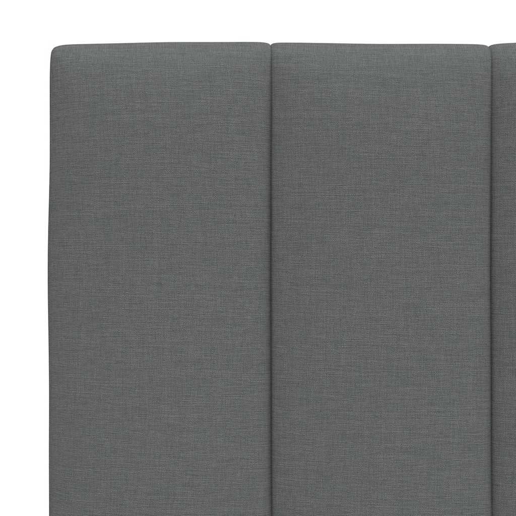 Sötétszürke szövet fejtámla párna Hanko 180 cm 7