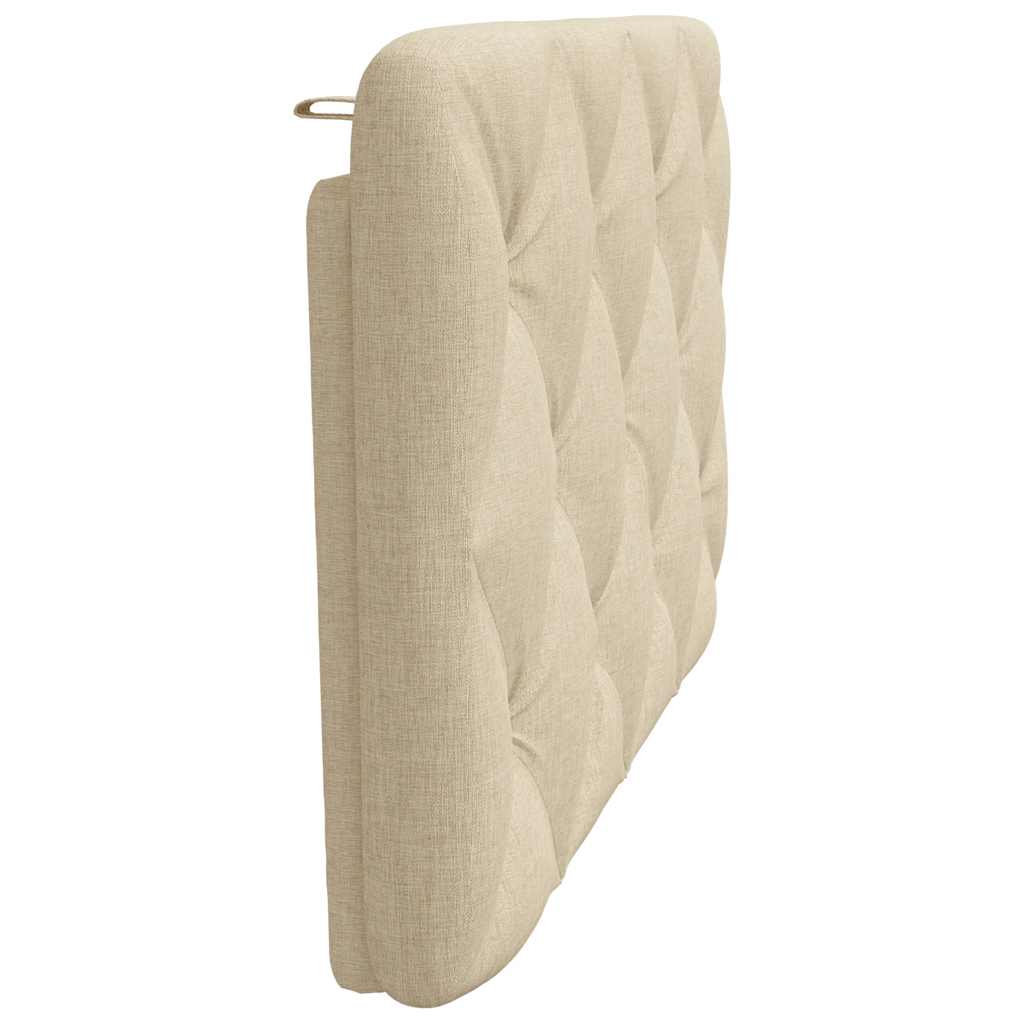 Krémszínű szövet fejtámla párna 90 cm 6
