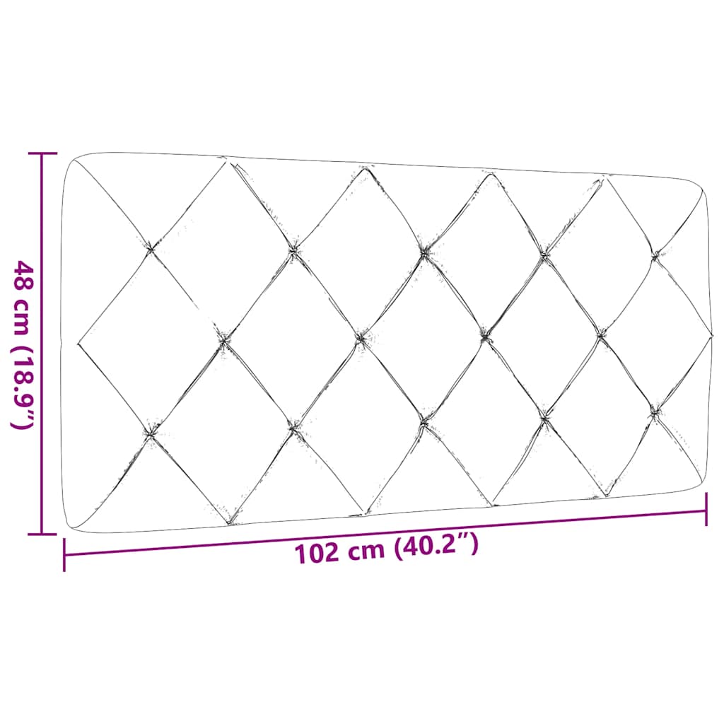 Tópszínű szövet fejtámla párna 100 cm 9