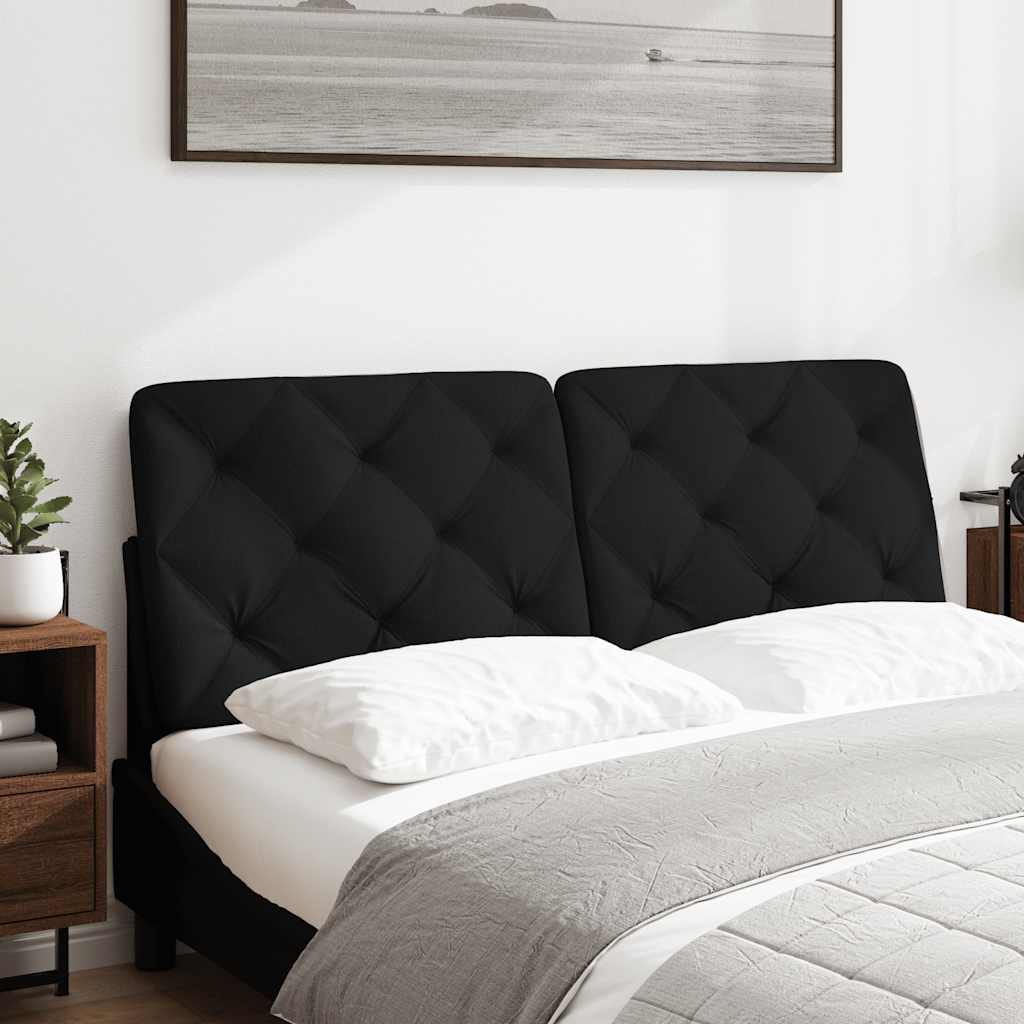 Fekete szövet fejtámla párna 120 cm 2