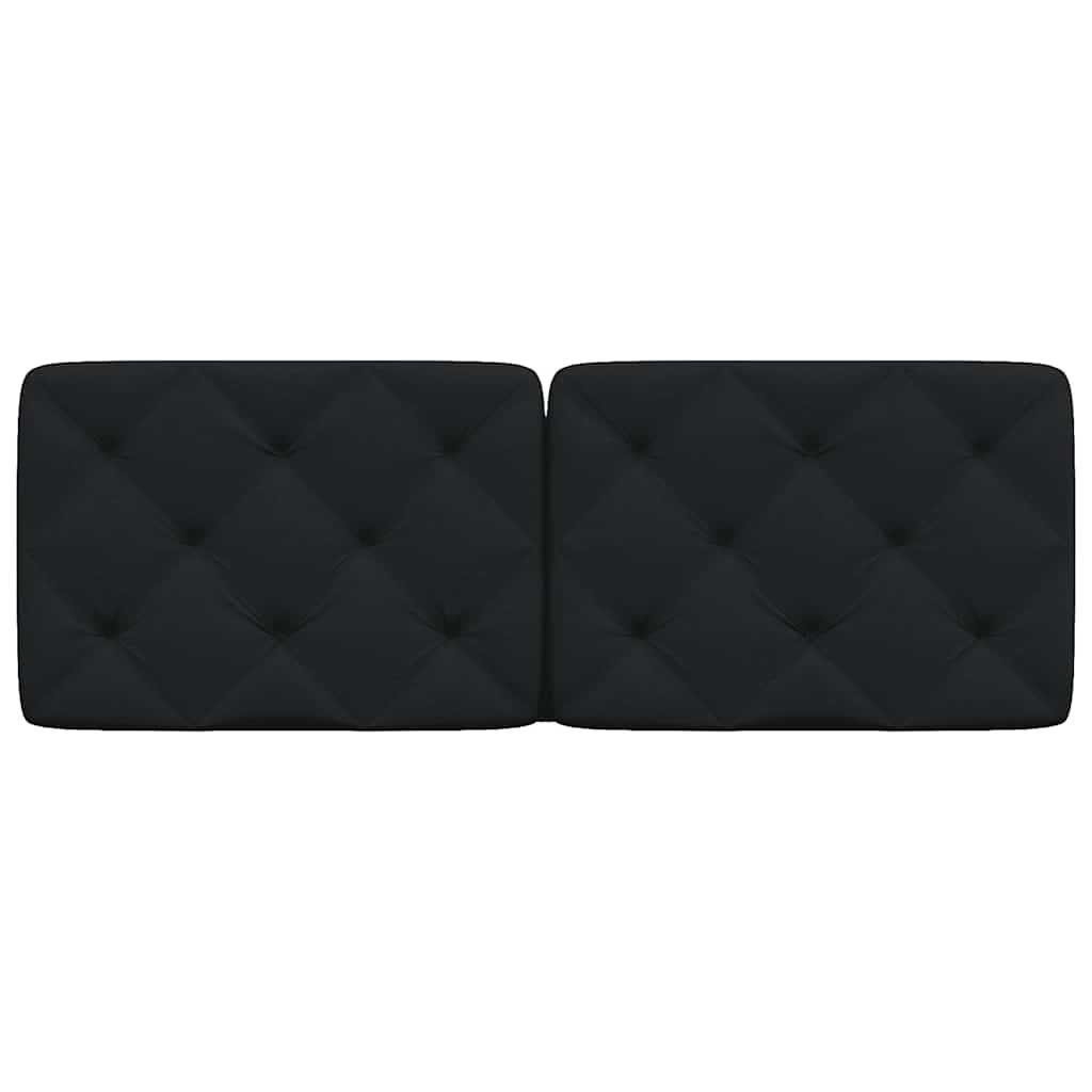 Fekete szövet fejtámla párna 120 cm 4