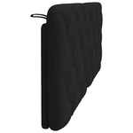 Fekete szövet fejtámla párna 120 cm 5