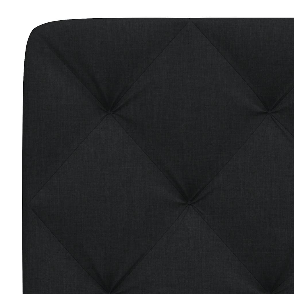Fekete szövet fejtámla párna 120 cm 7