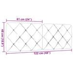 Fekete szövet fejtámla párna 120 cm 9