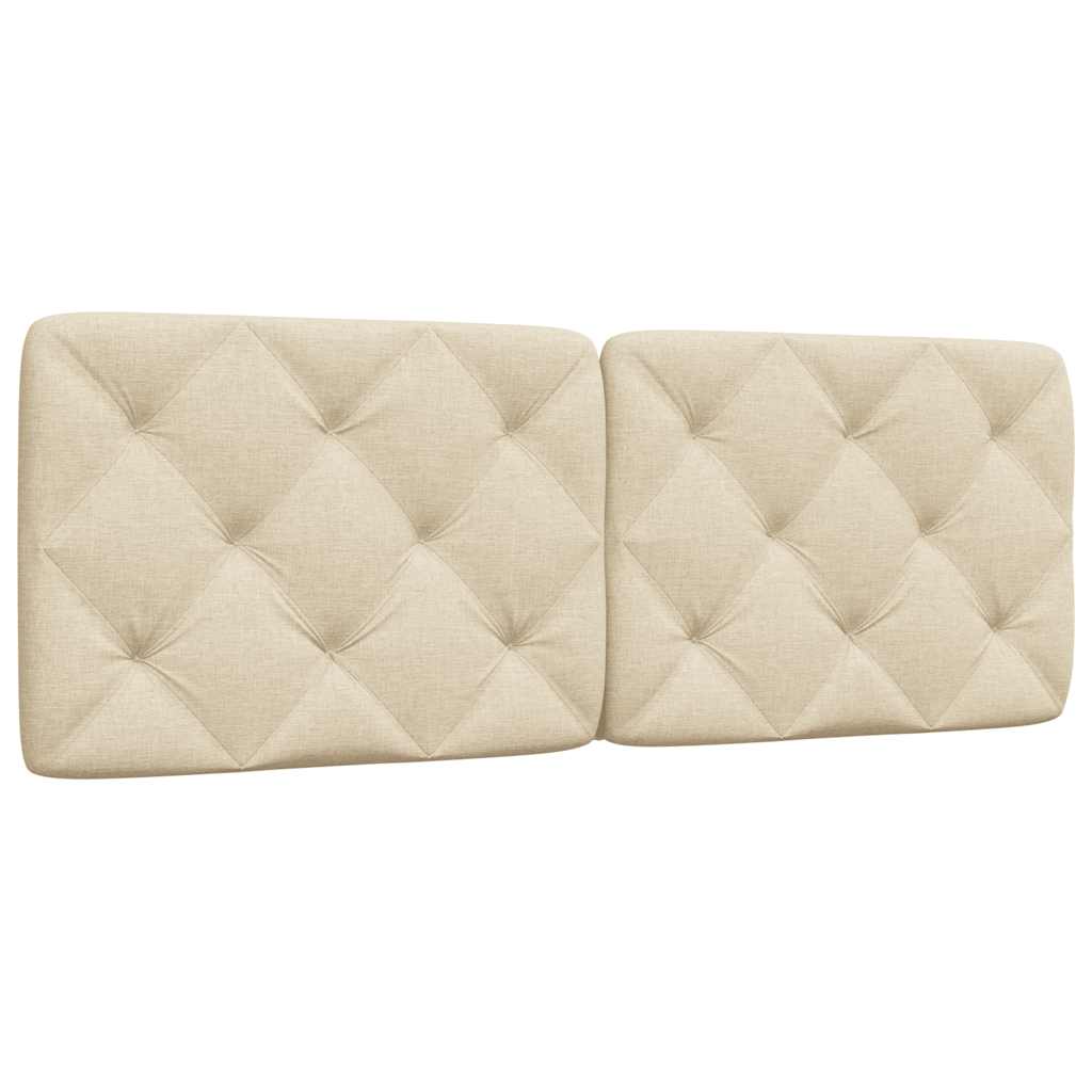 Krémszínű szövet fejtámla párna 120 cm 2