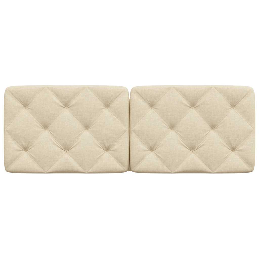 Krémszínű szövet fejtámla párna 120 cm 4