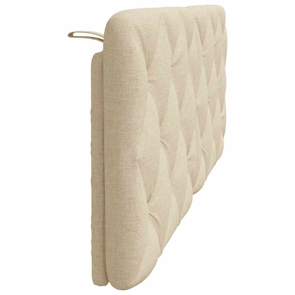 Krémszínű szövet fejtámla párna 120 cm 6
