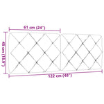 Krémszínű szövet fejtámla párna 120 cm 9