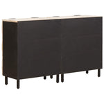 Széf 2 db 60 x 33 x 75 cm Tömör Mangófát Fehér mosott felület 6