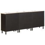 Széf 3 db 60 x 33 x 75 cm Tömör Mangófát Fehér mosott felület 7