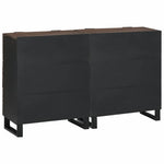 Tálalószekrény készlet 2 db Dió 120 x 33 x 75 cm Tömör Mangófát 6