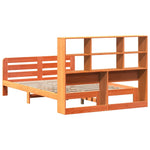Viaszbarna tömör fenyőfa ágy matrac nélkül 140 x 190 cm 6