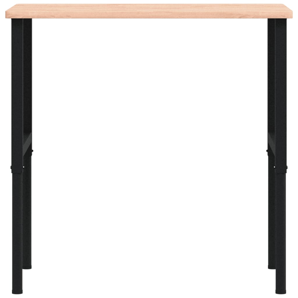 Tömör bükkfa négyszög alakú munkapad 100 x 60 x (71,5-98) cm 4