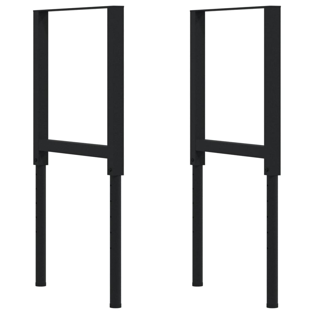 Tömör bükkfa négyszög alakú munkapad 100 x 60 x (71,5-98) cm 5