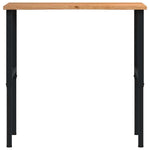 Világosbarna tömör tölgyfa munkapad 100 x 60 x (71,5-98) cm 4
