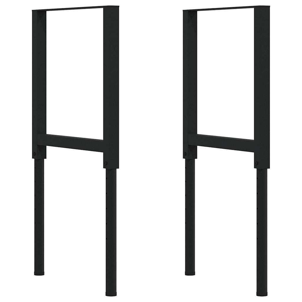 Világosbarna tömör tölgyfa munkapad 100 x 60 x (71,5-98) cm 5