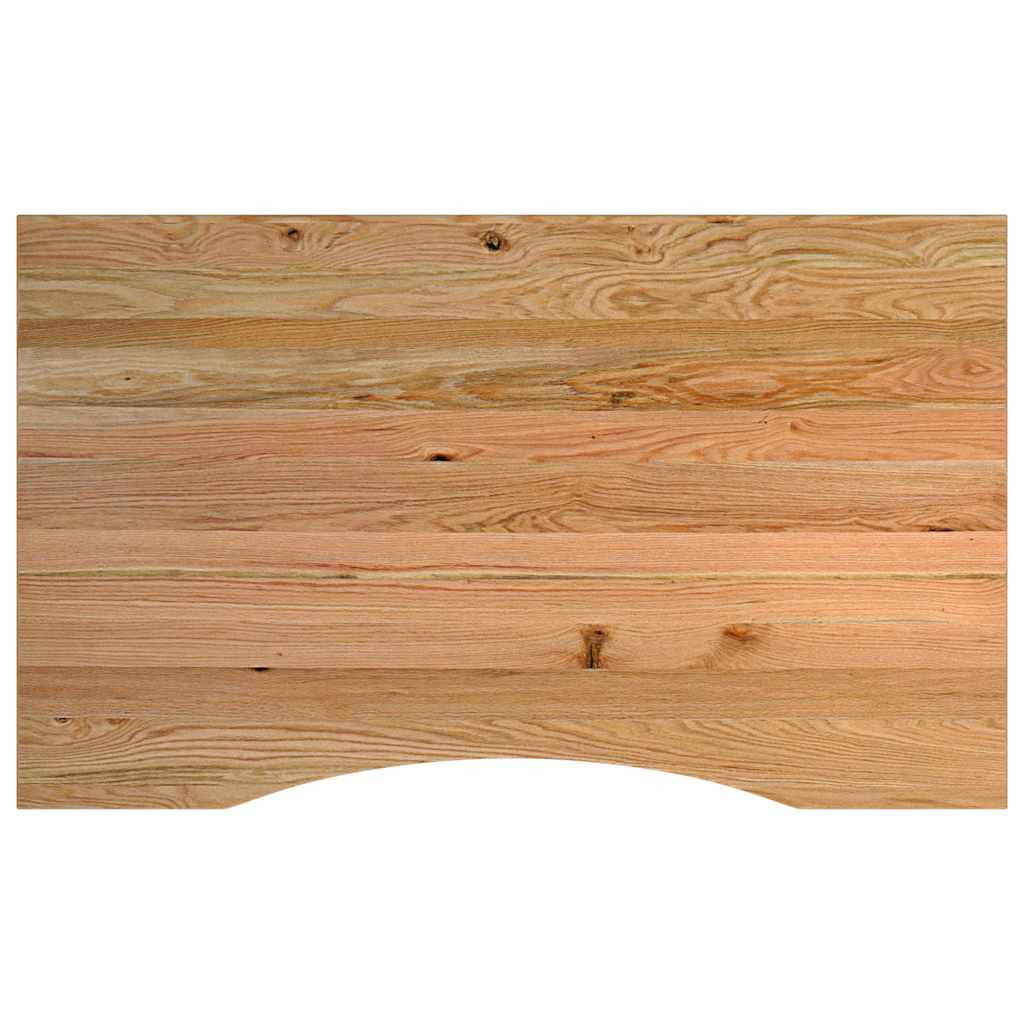 Világosbarna tömör tölgyfa munkapad 100 x 60 x (71,5-98) cm 8