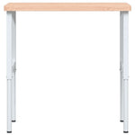Tömör bükkfa négyszög alakú munkapad 100 x 60 x (73-99,5) cm 4
