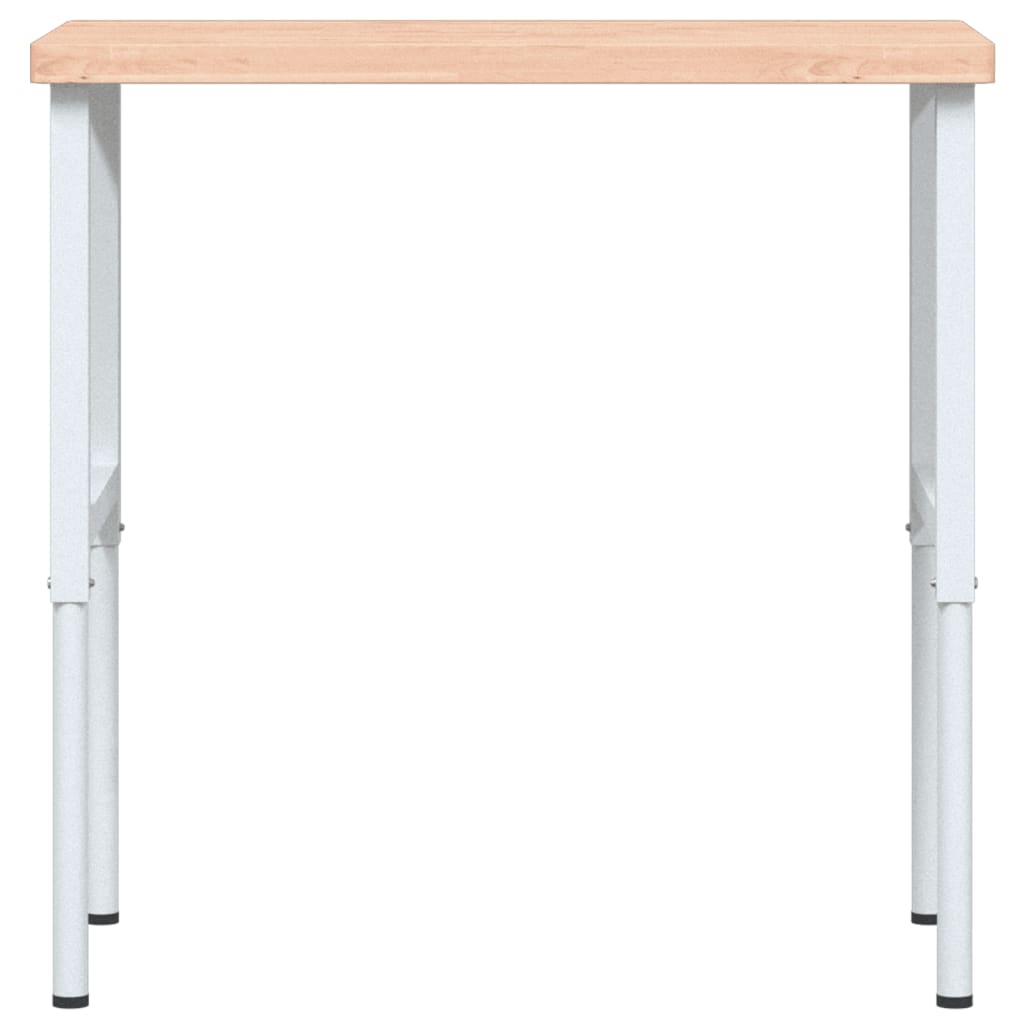 Tömör bükkfa négyszög alakú munkapad 100 x 60 x (73-99,5) cm 4