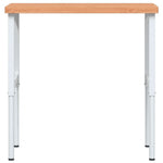 Tömör bükkfa négyszög alakú munkapad 100 x 60 x (73-99,5) cm 4