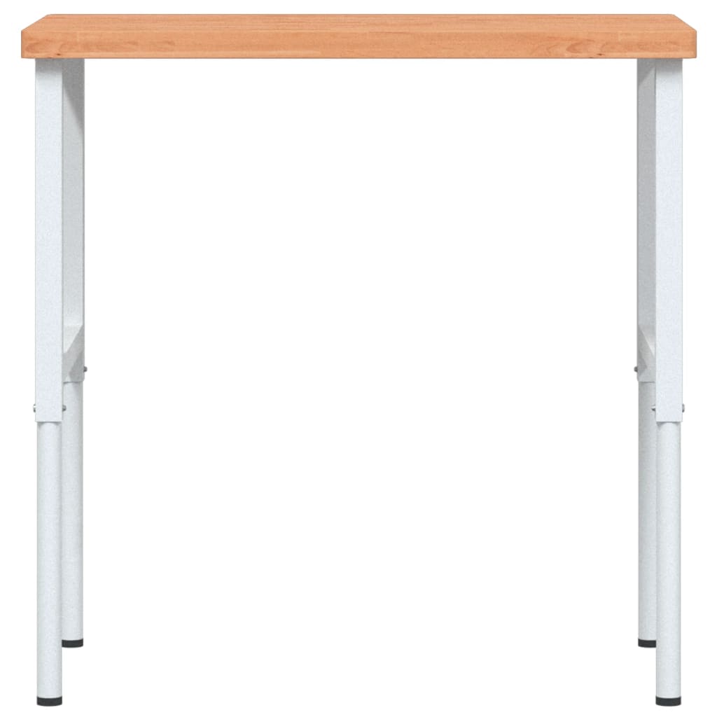 Tömör bükkfa négyszög alakú munkapad 100 x 60 x (73-99,5) cm 4
