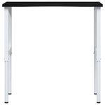 Sötétbarna tömör tölgyfa munkapad 100 x 60 x (71,5-98) cm 3