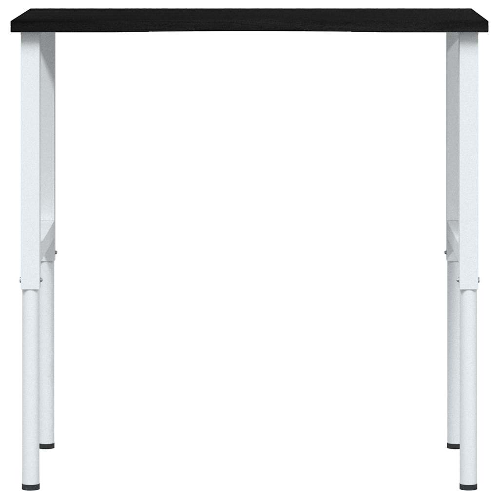 Sötétbarna tömör tölgyfa munkapad 100 x 60 x (71,5-98) cm 3
