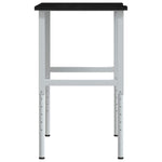 Sötétbarna tömör tölgyfa munkapad 100 x 60 x (71,5-98) cm 5