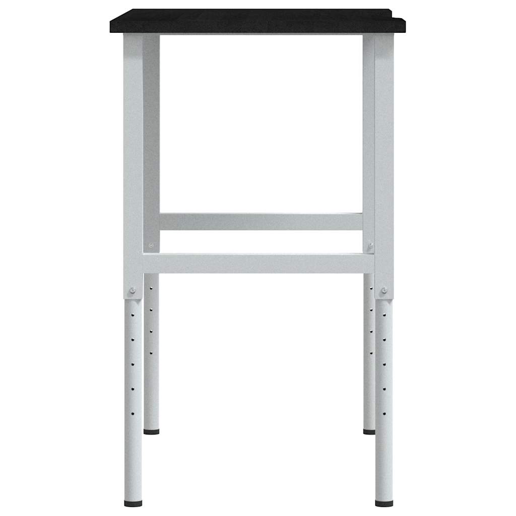 Sötétbarna tömör tölgyfa munkapad 100 x 60 x (71,5-98) cm 5