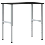 Sötétbarna tömör tölgyfa munkapad 100 x 60 x (71,5-98) cm 6