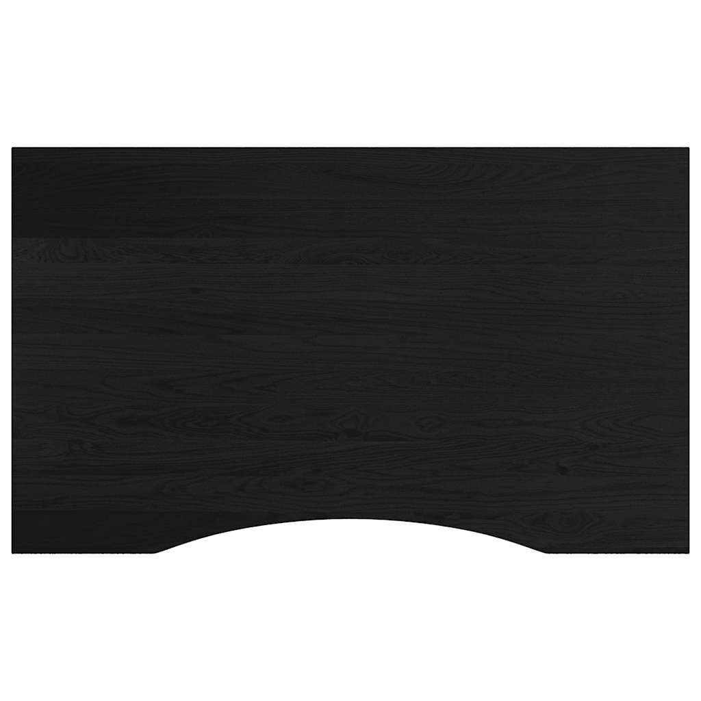 Sötétbarna tömör tölgyfa munkapad 100 x 60 x (71,5-98) cm 7