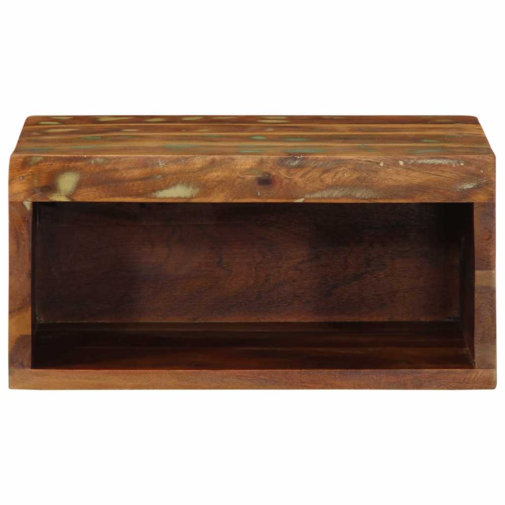 Tömör újrahasznosított falra szerelhető TV-szekrény 40x30x19 cm 4