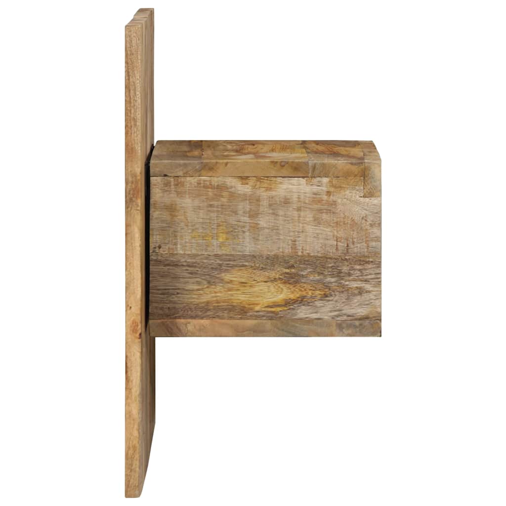 Éjjeli szekrény 50x27x50 cm tömör durva fa mangó 3
