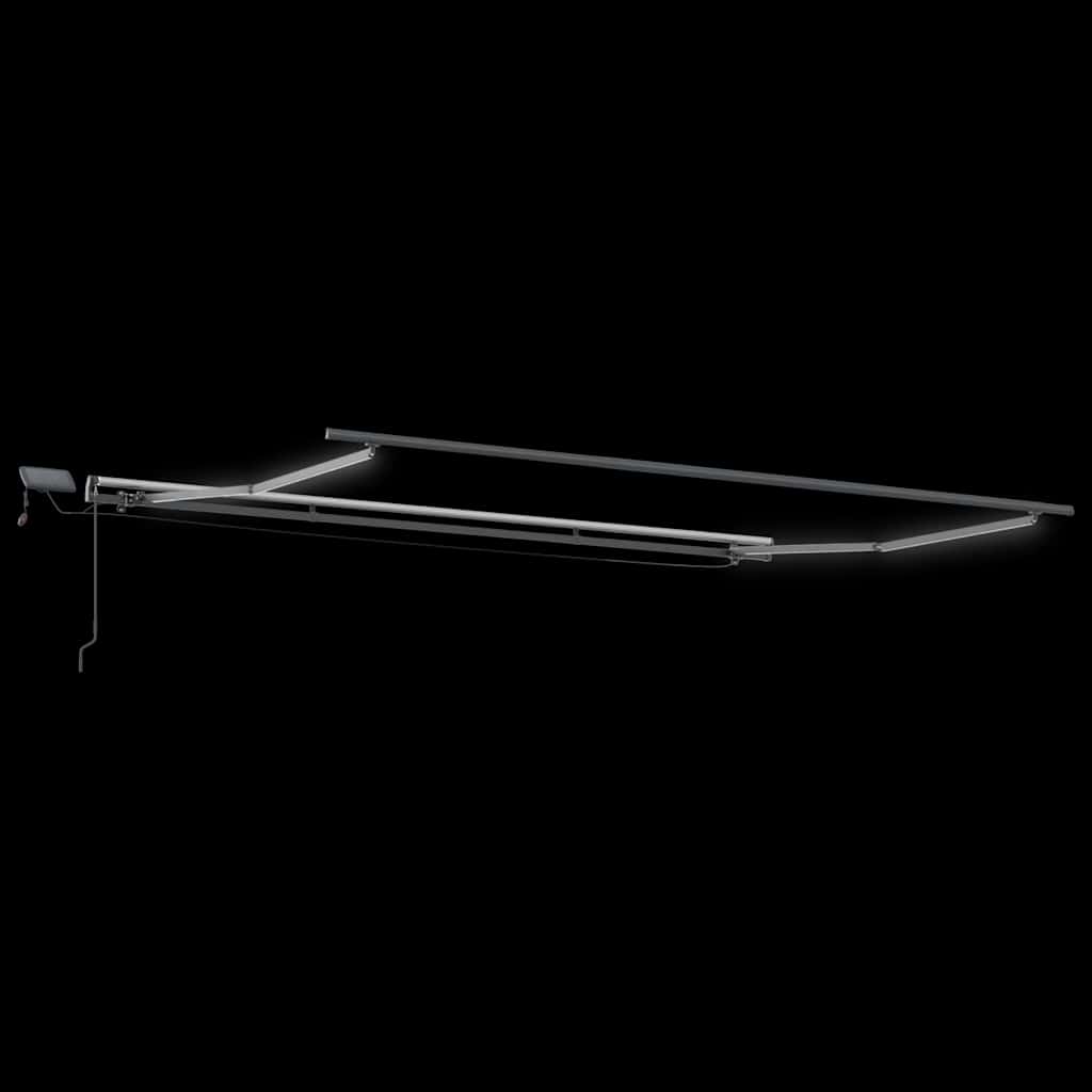 Burgundi vörös kézzel kihúzható LED-es napellenző 400 x 300 cm 7