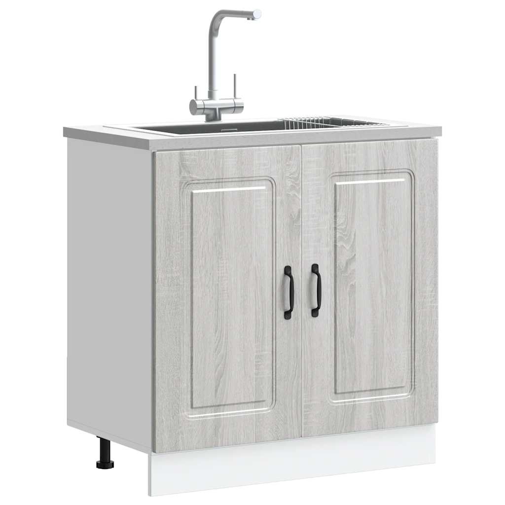 Mosogató aljzat szekrény Kalmar szürke sonoma 80x46x81,5 cm