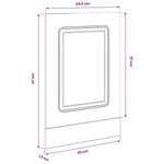 Mosogatógép panel Kalmar füstölt tölgy 45x1,5x57 cm 8