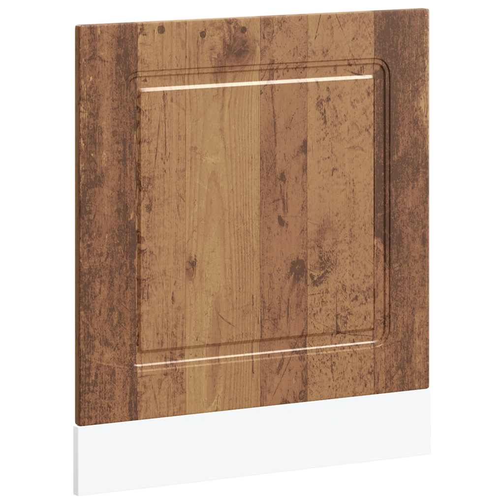 Mosogatógép panel Kalmar régi fa 60x1,5x57 cm gépesített fa 2