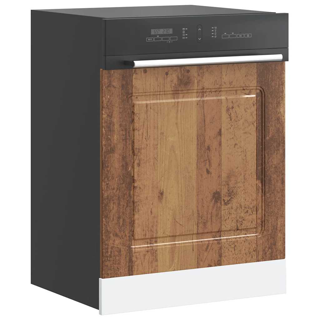 Mosogatógép panel Kalmar régi fa 60x1,5x57 cm gépesített fa 3